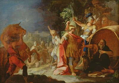 Alexander the Great and Diogenes by Pierre Paul Sevin